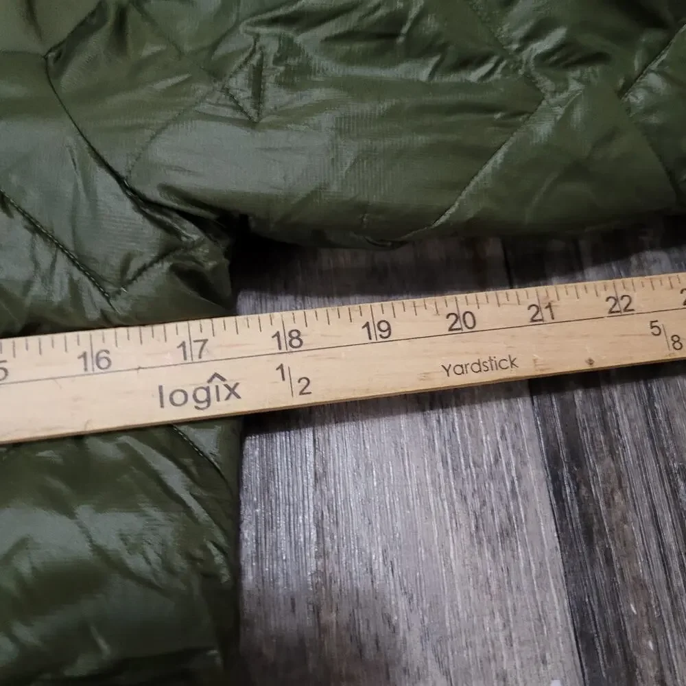 Columbia Hooded Puffer Jacket Parka Womens XS Green Long Quilted - Picture 5 of 10